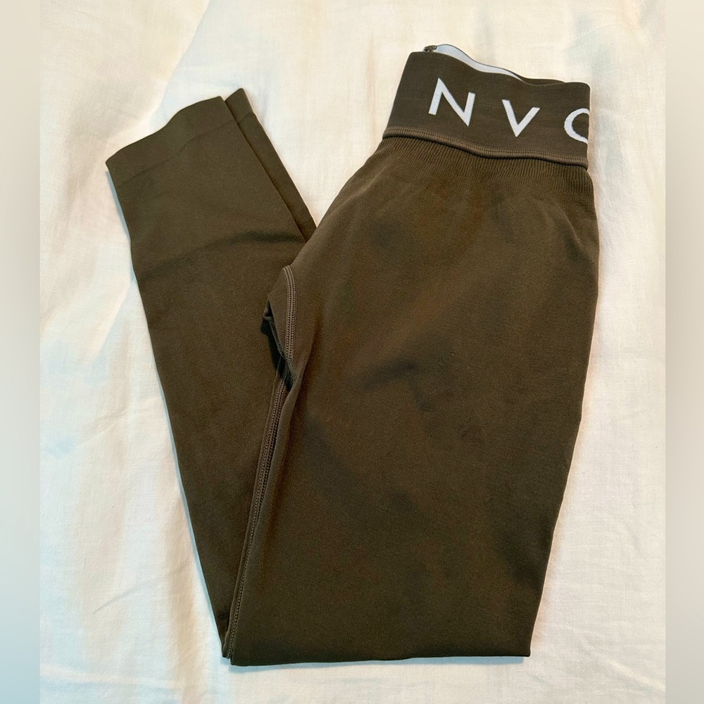 NVGTN Sport Seamless Leggings Olive Size Small